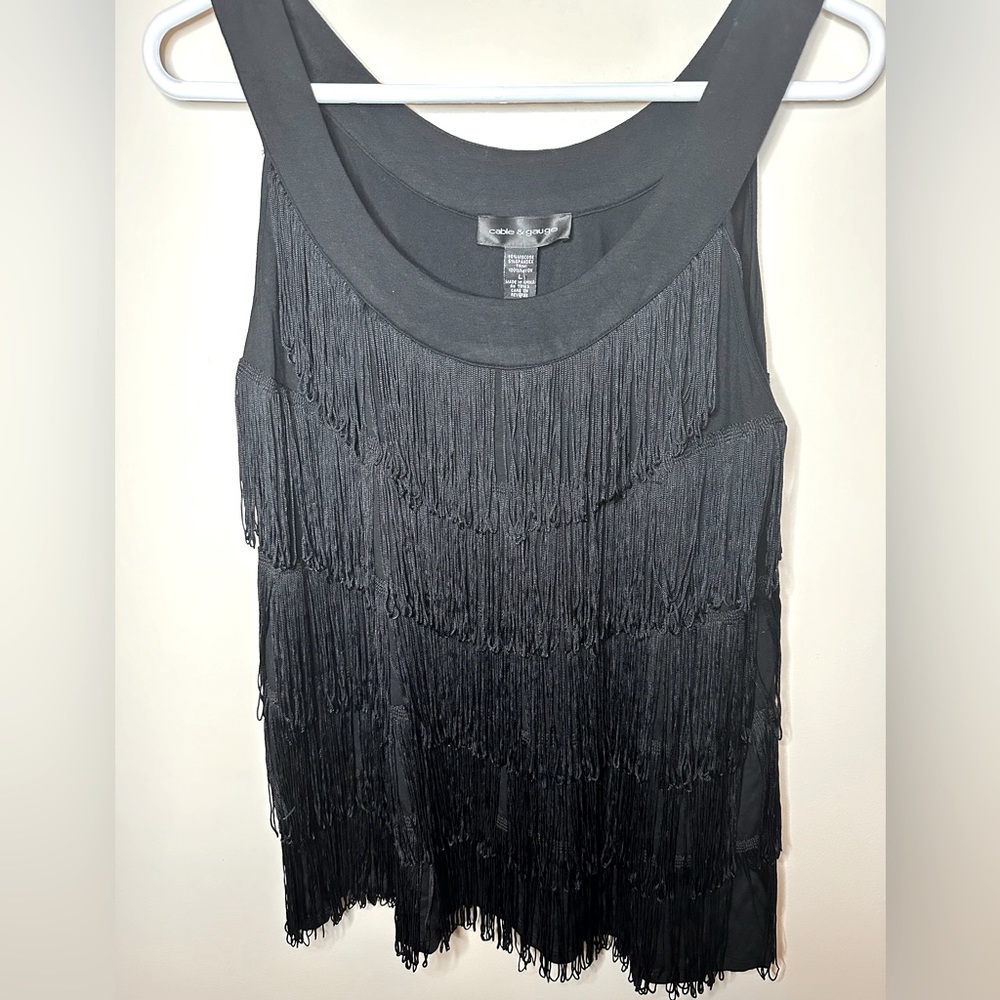 Cable & Gauge Fringe tank top - size L - Video